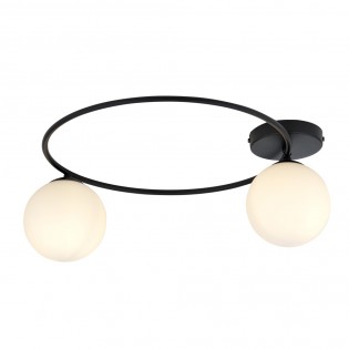 Ceiling Flush Light Sotelo Opal (2 lights)
