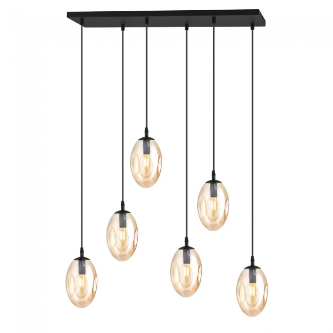 Pendant Lamp Celeste Amber (6 lights)