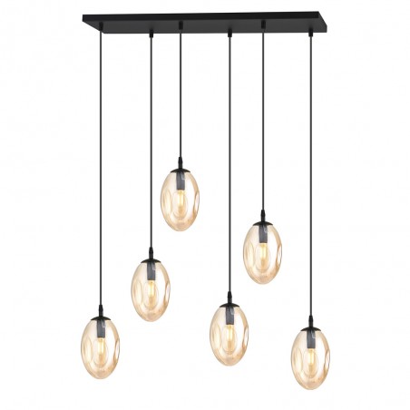 Pendant Lamp Celeste Amber (6 lights)