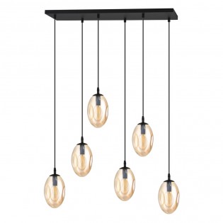 Pendant Lamp Celeste Amber (6 lights)