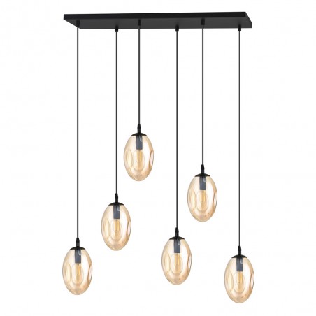 Pendant Lamp Celeste Amber (6 lights)