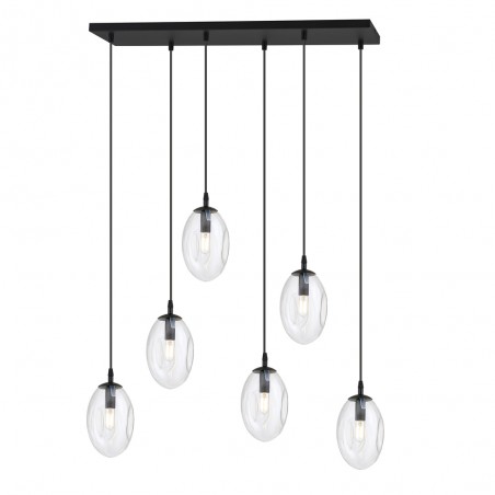 Celeste Transparente Pendelleuchte (6 Leuchten)