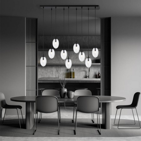 Celeste Transparente Pendelleuchte (9 Leuchten)