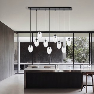 Celeste Transparente Pendelleuchte (9 Leuchten)