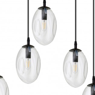 Celeste Transparente Pendelleuchte (9 Leuchten)