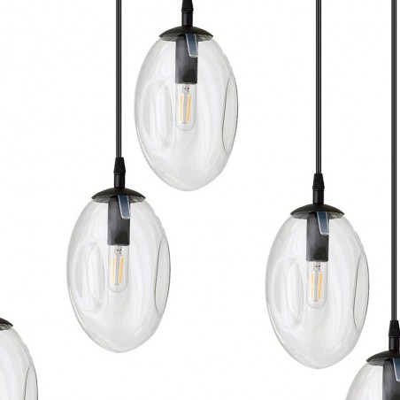 Celeste Transparente Pendelleuchte (9 Leuchten)