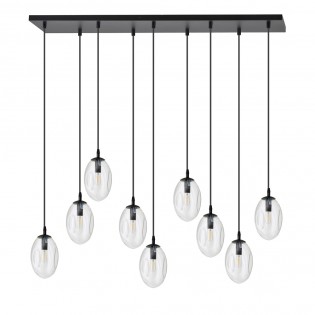Celeste Transparente Pendelleuchte (9 Leuchten)