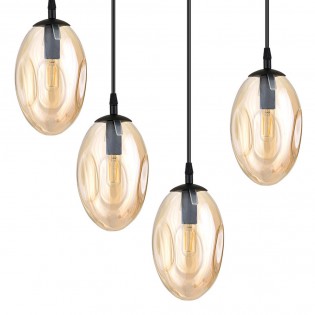 Pendant Lamp Celeste Amber (9 lights)