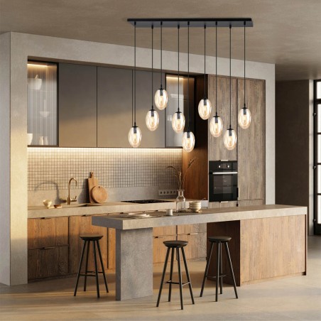 Pendant Lamp Celeste Amber (9 lights)