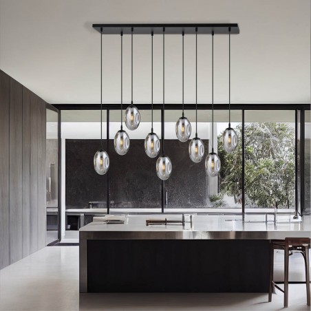 Pendant Lamp Celeste Graphite (9 lights)