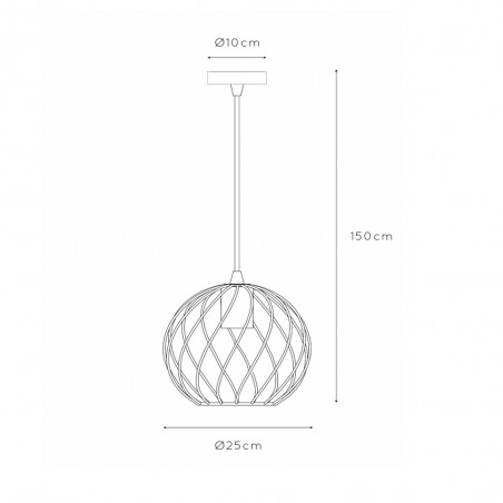 Ceiling Lamp Danza 25