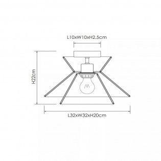 Ceiling Flush Light Tasman