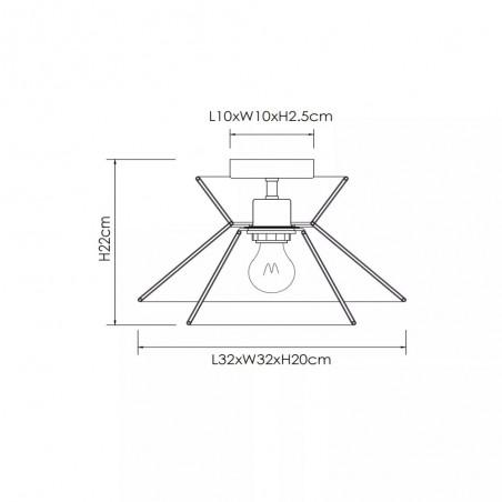 Ceiling Flush Light Tasman