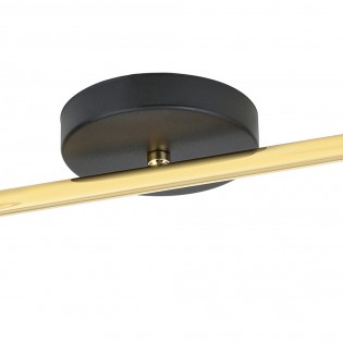 Ceiling strip lamp Dadora Graphite (2 lights)