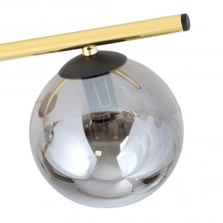 Ceiling strip lamp Dadora Graphite (2 lights)