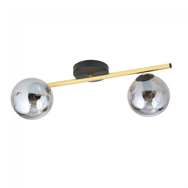 Ceiling strip lamp Dadora Graphite (2 lights)