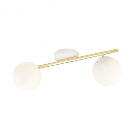 Ceiling strip lamp Dadora II Opal (2 lights)