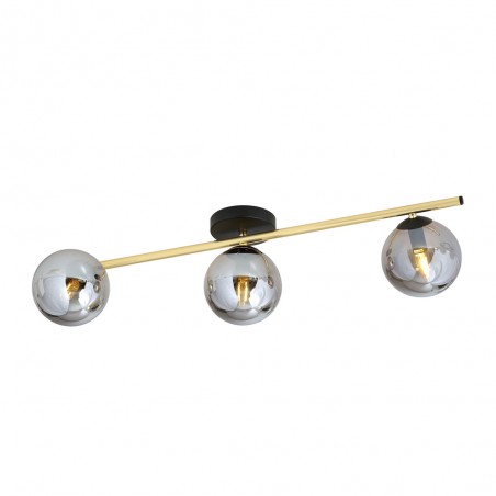 Ceiling strip lamp Dadora Graphite (3 lights)