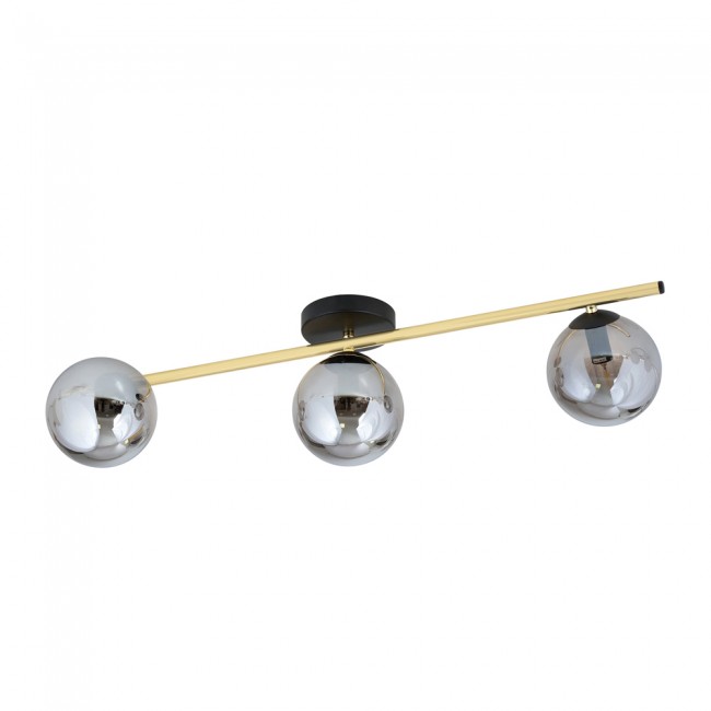 Ceiling strip lamp Dadora Graphite (3 lights)