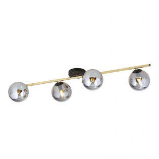 Ceiling strip lamp Dadora Graphite (4 lights)