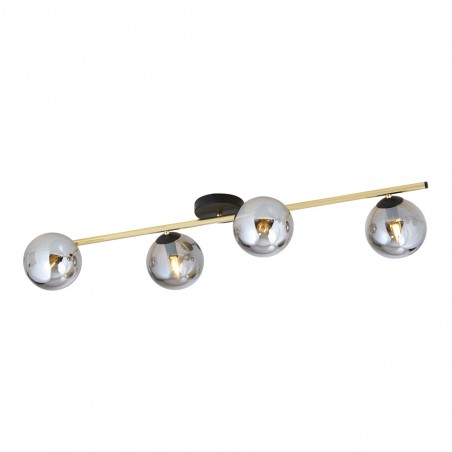 Ceiling strip lamp Dadora Graphite (4 lights)