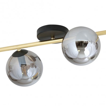 Ceiling strip lamp Dadora Graphite (4 lights)
