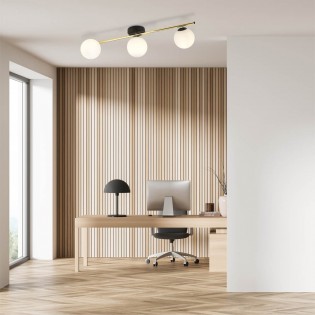 Ceiling strip lamp Dadora Opal (3 lights)