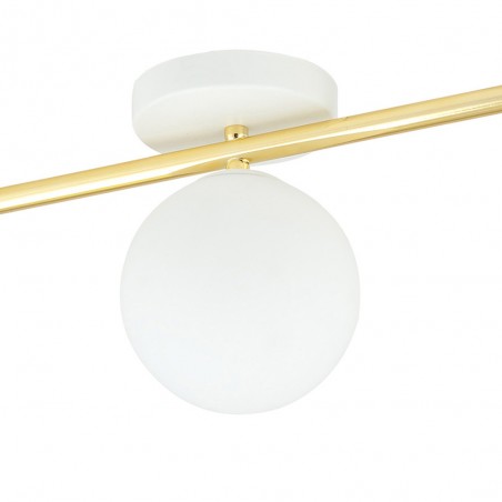 Ceiling strip lamp Dadora II Opal (3 lights)