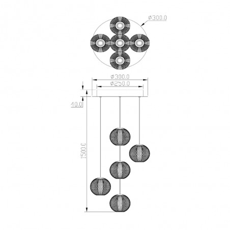Cintra LED-Pendelleuchte (5x4.7W)