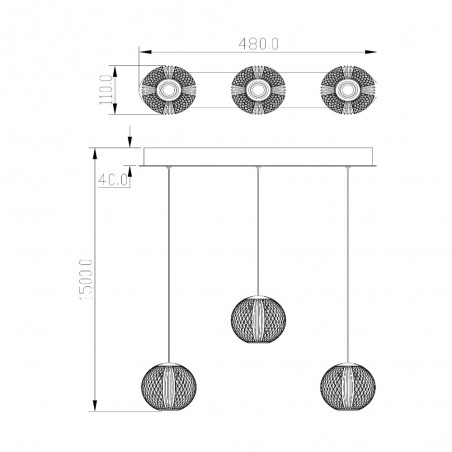 Cintra LED-Deckenleiste (3x4.7W)