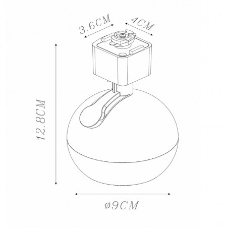 Single-phase track spotlight Favori