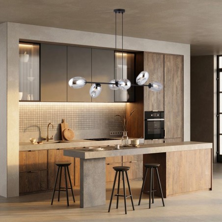 Ceiling Lamp Bimala Graphite (6 lights)