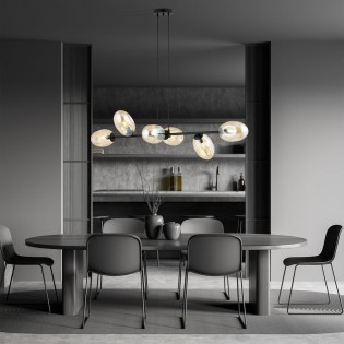 Ceiling Lamp Bimala Amber (6 lights)