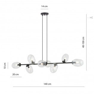 Ceiling Lamp Bimala Clear (8 lights)