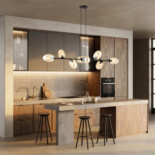 Ceiling Lamp Bimala Amber (8 lights)