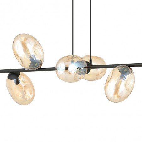 Bimala Amber Pendelleuchte (8 Leuchten)