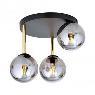 Ceiling Flush Lamp Telpa Graphite (3 lights)