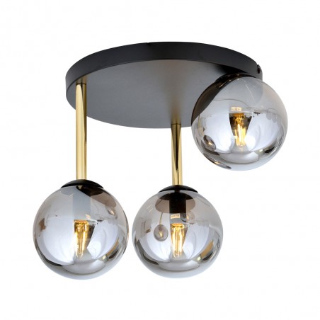 Ceiling Flush Lamp Telpa Graphite (3 lights)