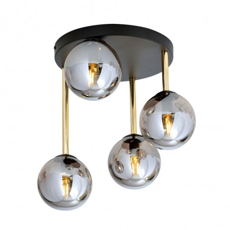 Ceiling Flush Lamp Telpa Graphite (4 lights)