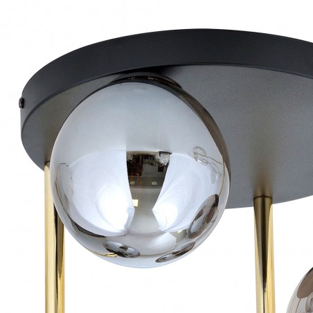 Ceiling Flush Lamp Telpa Graphite (4 lights)