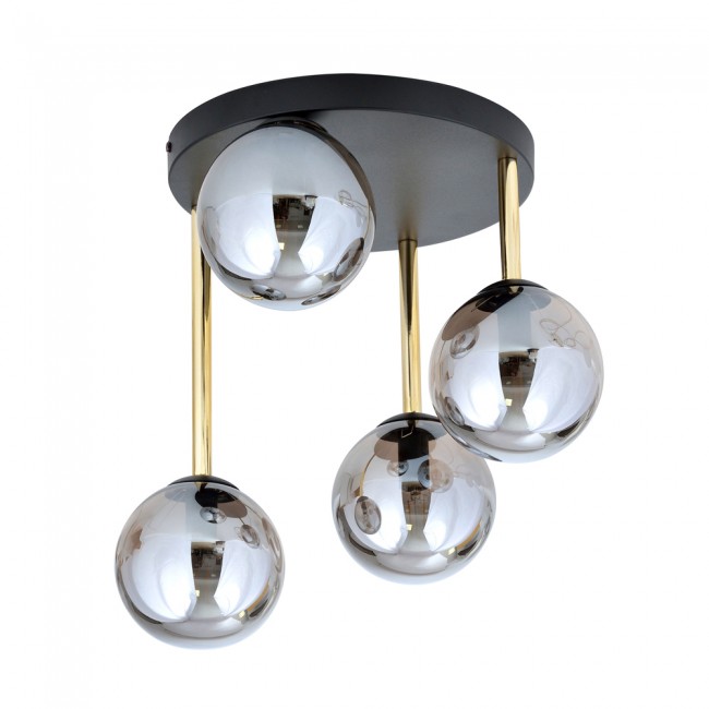 Ceiling Flush Lamp Telpa Graphite (4 lights)