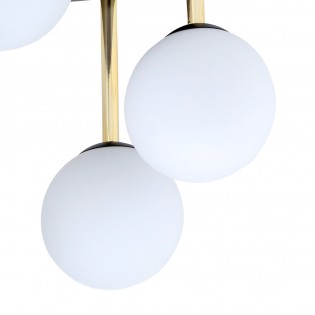 Ceiling Flush Lamp Telpa Opal (4 lights)