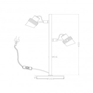 Floor Lamp Tundran (2 lights)