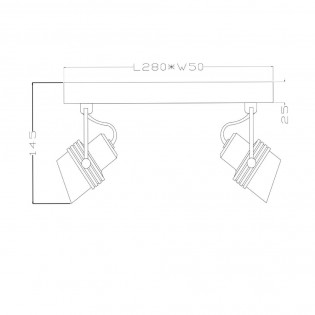 Ceiling Track Lamp Tundran (2 lights)
