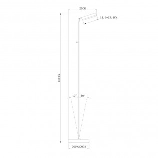 Aaron Dimmbare LED Stehleuchte (10W)