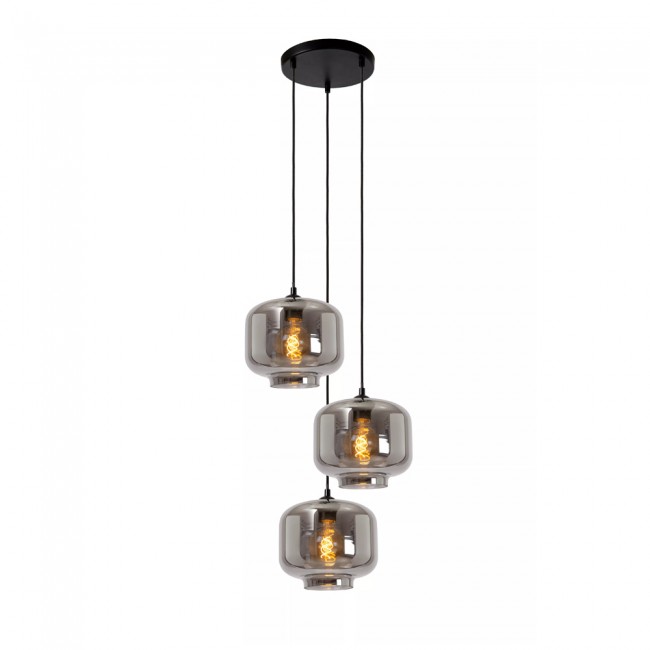 Cluster Pendant Lamp Medine Smoked (3 lights)