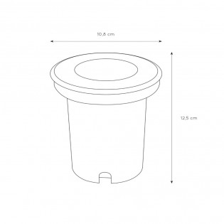 Recessed floor light Biltin Round