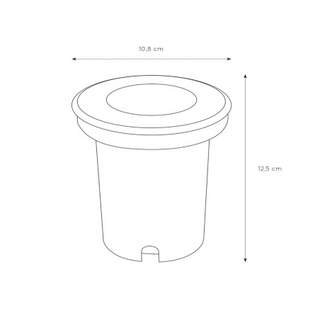 Recessed floor light Biltin Round