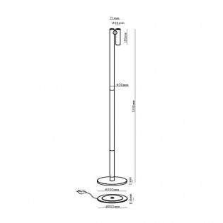 Antrim Dimmbare LED-Stehleuchte (2,2W)