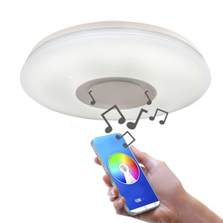LED RGB ceiling light with loudspeaker Fanlo (36W)